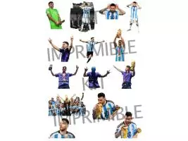 Kit Imrimible Stickers Selección Argentina - Imagen 3