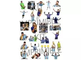 Kit Imrimible Stickers Selección Argentina - Imagen 4