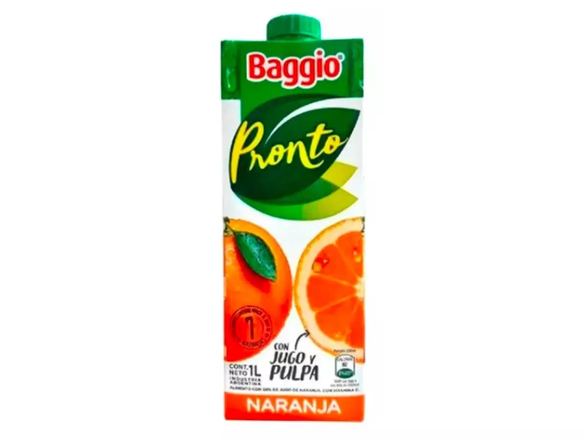 Jugo Baggio Pronto Sabor Naranja 1 litro - 1