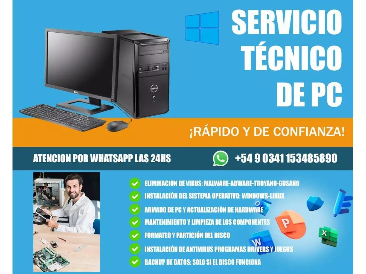 Servicio Tecnico de Computadoras DP - Rosario - 1