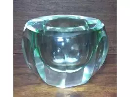 Cenicero De Cristal Verde - Imagen 2