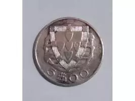 Moneda De Plata - Origen Portugal - 5 Escudos - Imagen 2