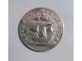 Moneda De Plata - Origen Portugal - 5 Escudos - Imagen 3