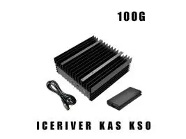 iceRiver ks0 100GH kaspa miner  + psu - Imagen 1