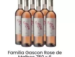 Vino Gascon Rose De Malbec X6 - Imagen 1