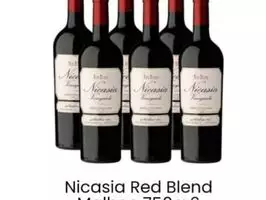 Vino Nicasia Red Blend Malbec X 6 - Imagen 1