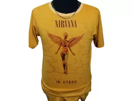 Remera Nirvana In Utero Grunge Grohl