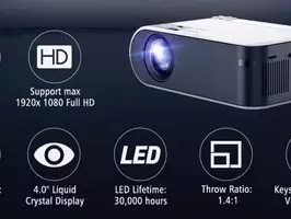 Proyector de vídeo TD60 HD, 1080P, LED, NUEVO - Imagen 2