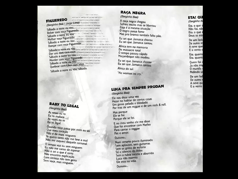 SERGINHO BEÁ - NO MEIO DA RUA - CD Original 1998 - 5