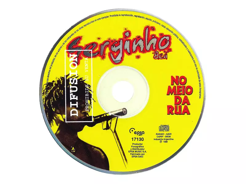 SERGINHO BEÁ - NO MEIO DA RUA - CD Original 1998 - 6