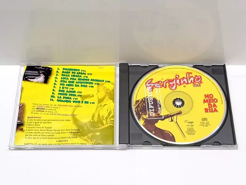 SERGINHO BEÁ - NO MEIO DA RUA - CD Original 1998 - 9