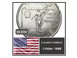 USA MONEDA 1/4 Dólar - Estado Pensilvania - 1999 P