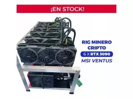 Rig De Minería X 6 Placas de Video RTX 3090