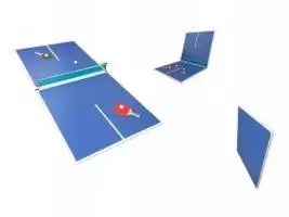 Tapa ping pong familiar plegable con set - Imagen 2
