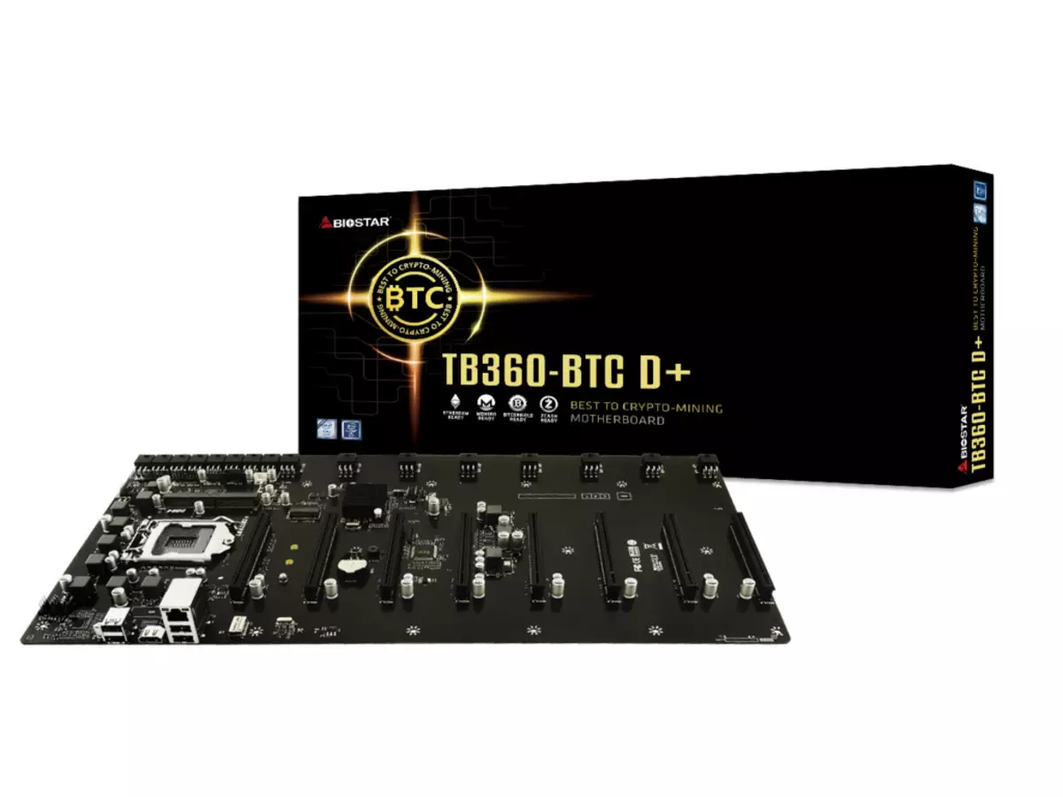 Motherboard BIOSTAR TB360-BTC D + MINERÍA 8 GPU - 1