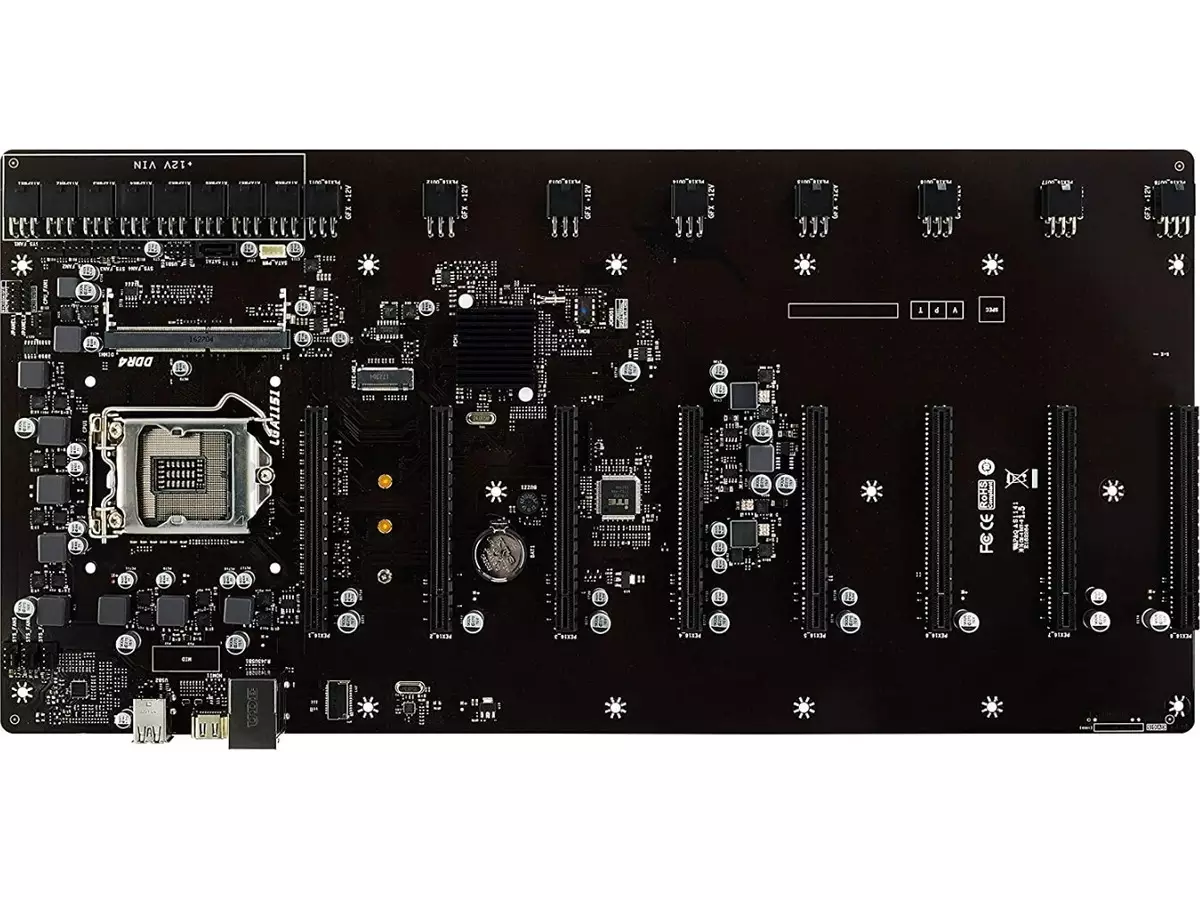 Motherboard BIOSTAR TB360-BTC D + MINERÍA 8 GPU - 5