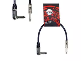 Cable Interpedal Plug Codo Recto 30cm Neutrik