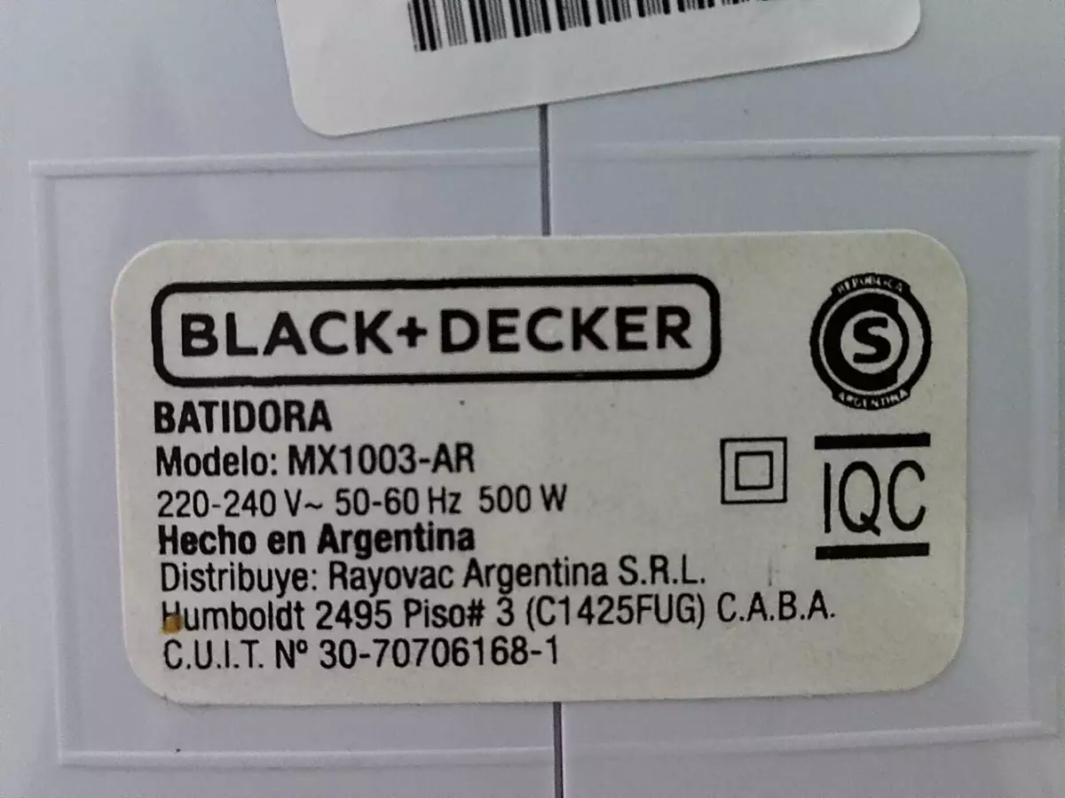 Batidora Black + Decker Mx1003 -  5 veloc. 500 W - 6