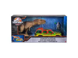 Dinosaurio T-rex + Jeep Original de Jurassic Park