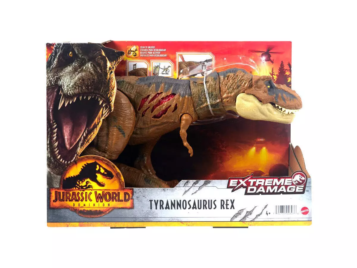 Dinosaurio T-rex Jurassic World Extreme Damage Quilmes 