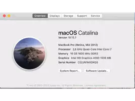 Macbook Pro 15 Mid 2012 i7 2.6 16GB SSD 500GB - Imagen 9