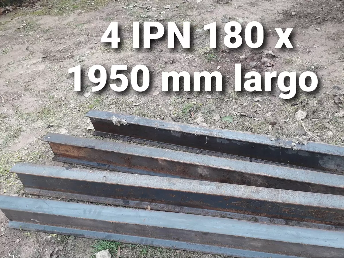 4 barras IPN 180 mm (Doble T) viga x 1950 mm - 1