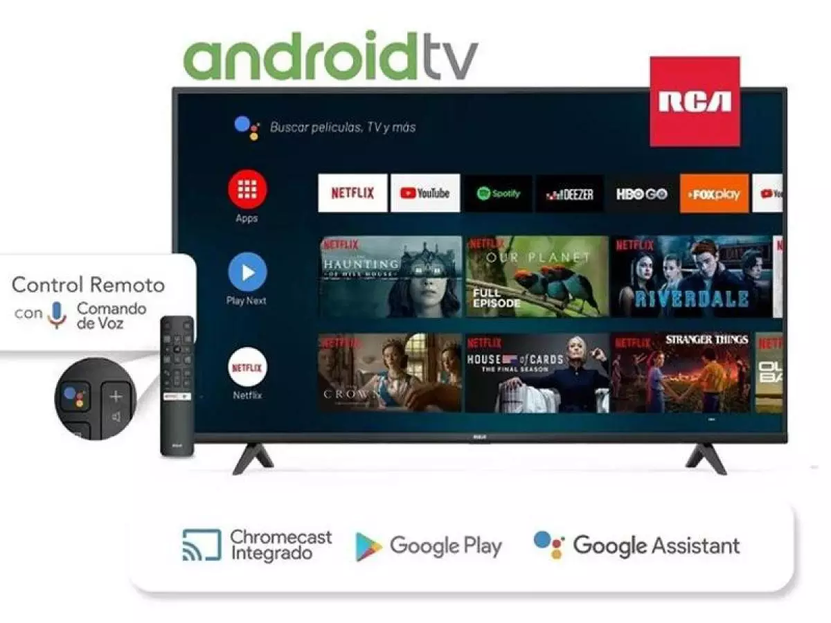 RCA TV LED 50" AND50FXUHD-F ANDROID UHD 4K - 2