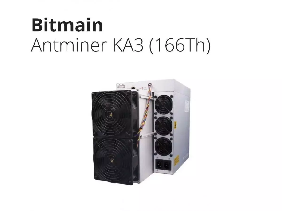 Bitmain Antminer KA3 (166Th) 3154W + PSU - 1