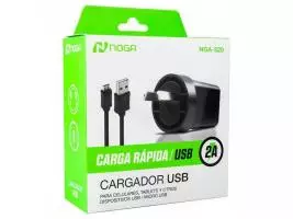 CARGADOR DE 220V A USB 2A NOGA NGA-520
