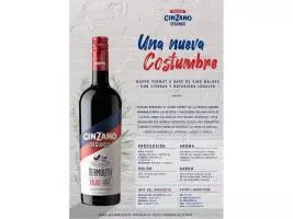 Vermouth Cinzano Segundo a base de Malbec